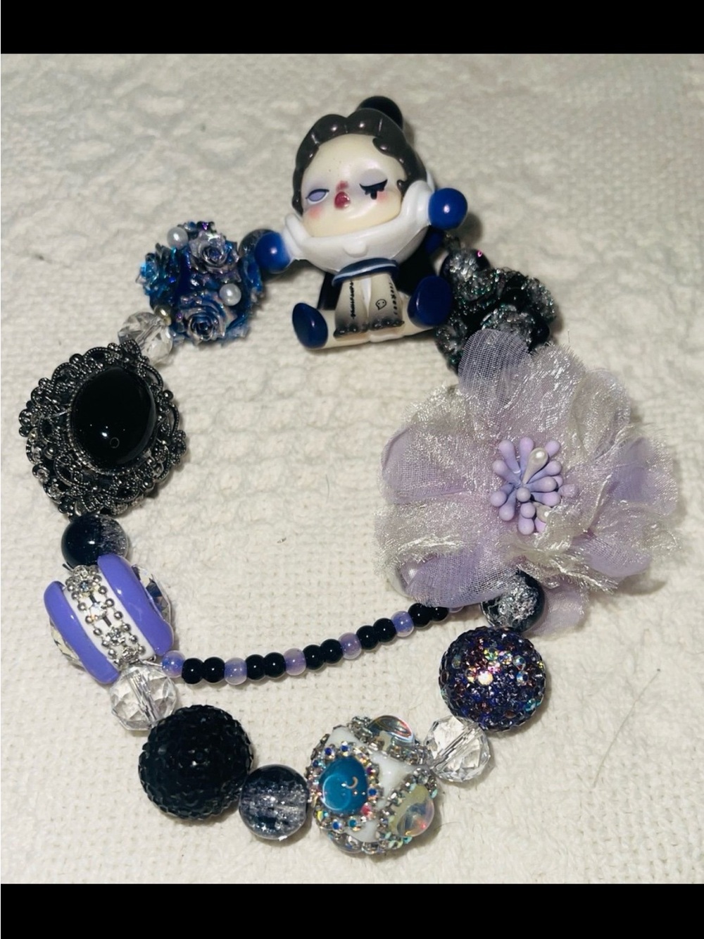 Skull Panda Phone Chain/Keychain - Picture 3 of 5